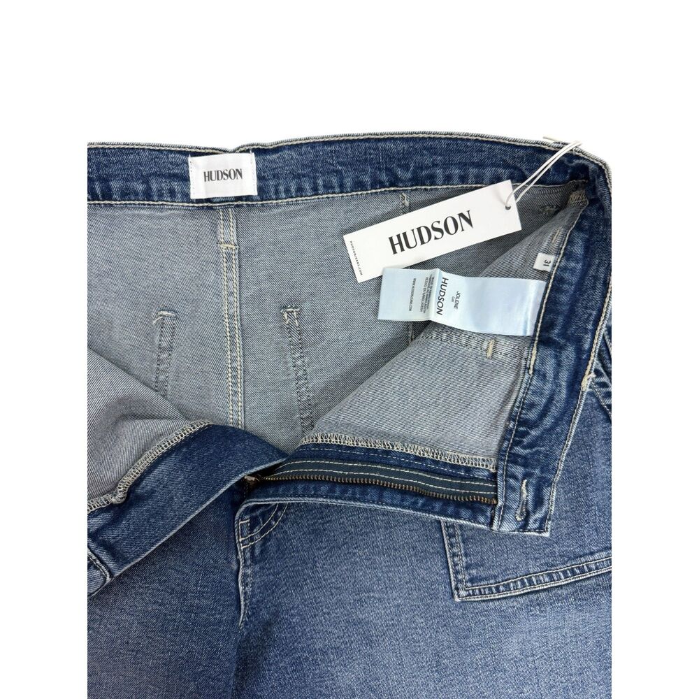 NWT Hudson Jeans Blue Wide Leg Denim Pants Size 31 - Picture 8 of 10